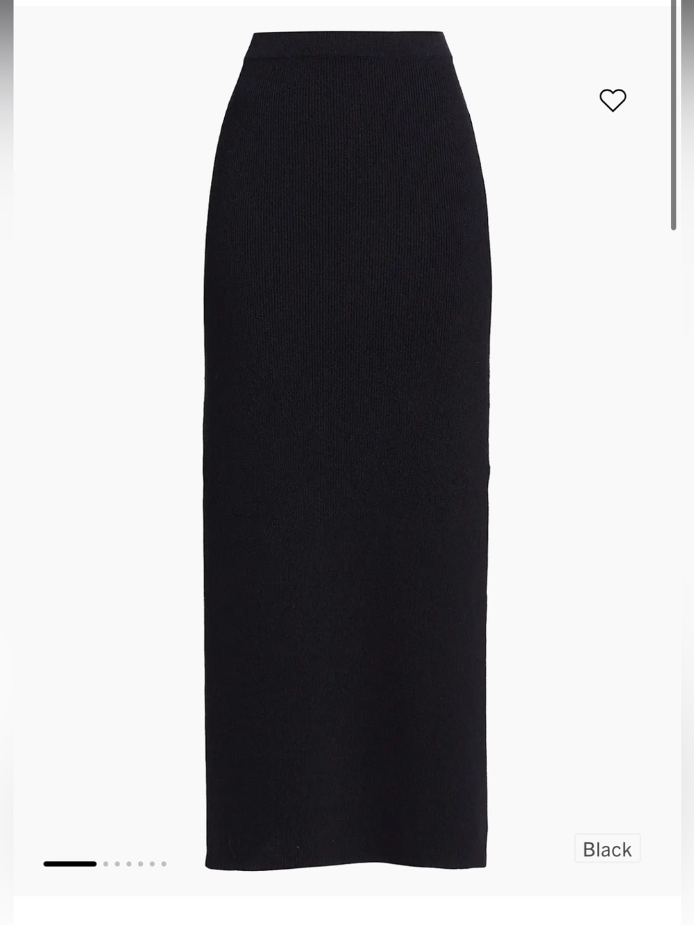 Loulou de Saison Aalis Cotton-Blend Rib-Knit Midi-Skirt size L NWT - Picture 14 of 14